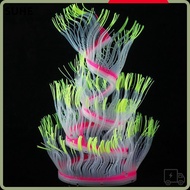 SUHE Artificial Coral, Silicone Glowing Aquarium Ornament, Decoration Accessory Colorful Lifelike 50