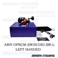 < READY STOCK >AMANI OPASS SIGNATURE CRANK MASTER II LEFT HANDED JIGGING REEL SW301HG