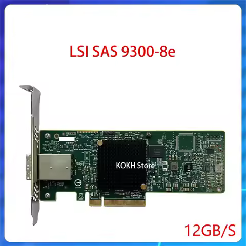 LSI SAS 9300-8e H5-25460-02H LSI00343 PCIe 3.0 X8 SAS3008 8 External Ports 12Gb/s SAS Host Bus Adapt