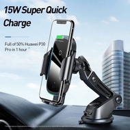 Baseus Light Electric Holder Wireless Charger Car Mount ที่วางโทรศัพท์ในรถยนต์ พร้อมที่ชาร์จไร้สาย Q