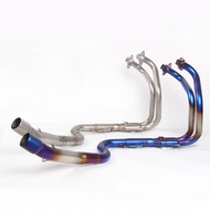Kawasaki NINJA 250 300 Ninja400 Z400 Motorcycle Full Exhaust System 2018-2019 Stainless Middle Link Pipe Slip on Joint Fit Modified Tail Pipe