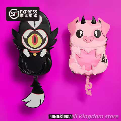 Genuine Alastor Voxal Anime Cosplay Cartoon Pu Itabag Messenger Bag Fashion Handbag Cosplay Shoulder