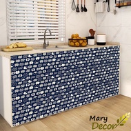 CAO 70CM (DÁN TIỆN LỢI) RÈM BẾP MÀN CHE TỦ KỆ vải thô họa tiết vintage. rèm dán tường Hàn Quốc NK75