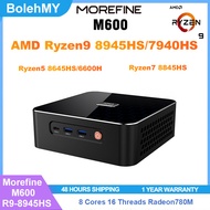 Morefine M600 Ryzen9 8945HS/7940HS R7-8845HS R5-8645HS/6600H DDR5 PCie4.0 Thunderblot Gaming MINI PC