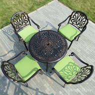 European Style Art Courtyard Garden Aluminum Iron Casting Aluminum Alloy Outdoor Back Chair B & B Fu
