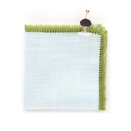 草叢鴕鳥 純棉手帕 41x41cm 日本製 流蘇設計