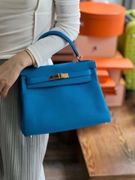 Hermes Kelly 28✨B3 Bleu Zanzibar坦桑尼亞藍💙Togo皮🌟Stamp A(2017)