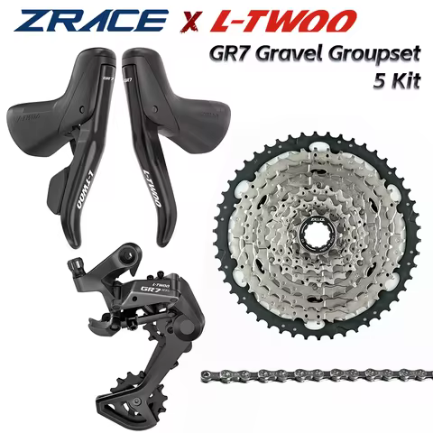 LTWOO GR7 1x10 Speed, 10s Road Groupset, R/L Shifter + Rear Derailleurs + ZRACE Cassette, gravel-bik