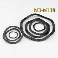 65MN Manganese Steel Wave Washer, Spring Elastic Bearing Wave Washer, Wave Wave Washer, Black Wave W