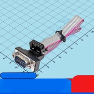 [2 Pieces]- IDC Cable 10 Contacts 2.54mm Connecting DB9 Male Length 30cm IC2 Components