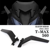☑ For YAMAHA T-MAX560 T-MAX 560 TMAX 560 2022 2023 Motorcycle Rearview Mirror Adjustable Winglet Mirror Accessories TMAX560