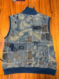 Kapital IDG Fleece x Boro Half Zip Vest