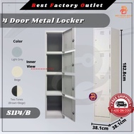 BFO S114/B Metal Locker Cabinet (4 Door) / Locker Besi / Locker Organizer / Locker Asrama / Steel Lo