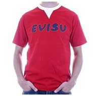 EVISU t-Shirt Flame red Short Sleeve top