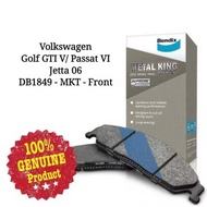 Original Bendix DB1849MKT Front Brake Pad - Volkswagen Passat VI 04' / Peugeot 308 Turbo