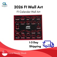 2026 F1 Calendar Wall Art with Location and Date | F1 Motorsport Fan Collectable