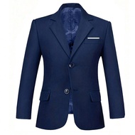 Tween Boys Blazers Fit Suit Jacket Kids Formal Tuxedo Blazer Outfit For Party School Navy Blue Size 
