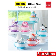 MINISO TOPTOY Sanrio Family Teacup Elf Series Handmade Blind Box Trendy Toy Girl Gift Ornament