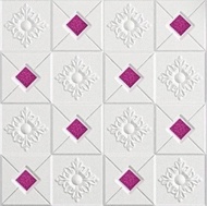 PAKET 20 EMBAR Wallpaper dinding 3D Foam Motif Batik Motif Bunga Motif Kotak Vienna TERLARIS PREMIUM