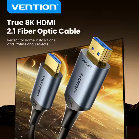 Vention 8K Fiber Optic HDMI 2.1 Cable 4K240Hz Dynamic HDR/VRR/ALLM/HDCP 2.3 Compatible for Samsung L