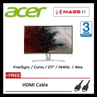 ACER ED273A 27" Curve FreeSync 144hz FHD Gaming Monitor G-Sync Compatible Certified