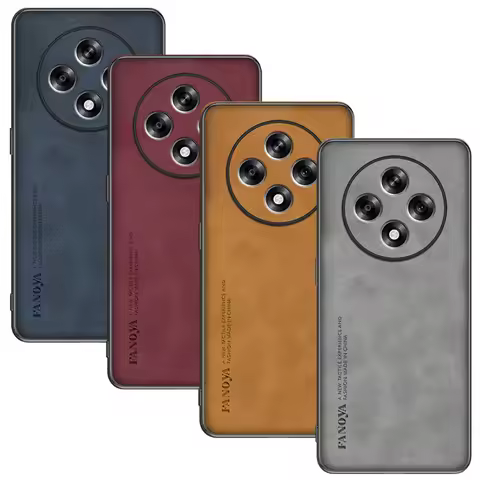 For Reno 12 FS 12FS 5G Frosted Leather Cover Case,Matting Anti-Shock Hard Plastic Skin Case For OPPO