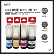 Cre8 Refill Bottle Ink For Canon 790 / 780 Printer Canon Pixma G1000 G2000 G3000 G4000 Ink Tank