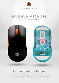 Neolution E-Sport Gaming Mouse ILLUSION เมาส์เกมมิ่ง เมาส์เล่นเกมส์ไร้สาย น้ำหนักเบา มี 6 ปุ่ม