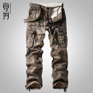 XIAXIANG | Hefty Multi-Pocket Camo Carhartt Style Pants