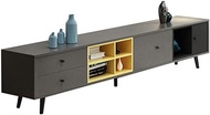 TV Cabinet, TV Stand Media Unit Entertainment &amp; Console Table - Contemporary Lounge Dining Or Living Room Perfect Organizer To Your Entertainment Space