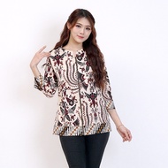 Women's batik Top With Front Zipper model 888-024