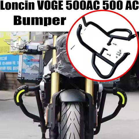 Motorcycle Bumper Engine Guard Crash Bars Stunt Cage Protector Fit Loncin VOGE 500AC 500 AC New