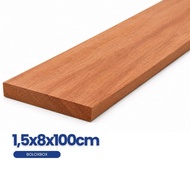 Mahogany board 1.5x8x100cm already shaved, smooth, clean