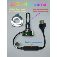 H4 LED 3 colors 30 watts, Original ChipCSP, 3000K 4300K 6000K