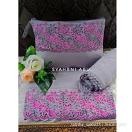 Mukena Adult SITI KHADIJAH PASTELEENA SYAHBANI Embroidery SENADA & Combination FREE Bags And TASBIH