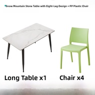 Commercial Restaurant Table And Chair Set for Company Cafeteria Student Dining Hall Snack Shop Combi