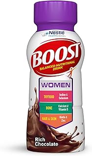 BOOST Women Balanced Nutritional Drink, Rich Chocolate, 8 Ounce (Pack of 24)