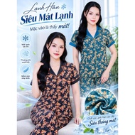 Pajama set BD555 MSMILE, high quality Korean cold silk, short sleeves and long pants, smooth and air