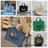 100% Original Coach Female Bag Cargo Tote Tote Bag Letter Embroidery Shoulder Messenger Bag Handbag 