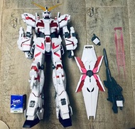 已砌新淨素組二手高達模型 Mega size model約452mm 高紅標Logo Bandai SD mobile suit  MS 機動戰士鋼彈高達 Gundam Unicorn RX-0  d
