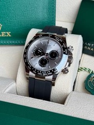 全新 ROLEX 勞力士 迪通拿 DAYTONA 40mm 18kt白金 灰色錶面 膠帶126519LN-0006