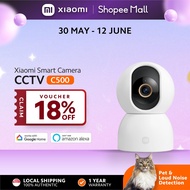 [GLOBAL VERSION] Xiaomi Smart Camera CCTV C500 | 3.5K UHD | 360° Pan + 116° Tilt Coverage | AI Human
