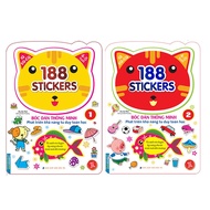 Book-Combo 2c-IQ EQ CQ smart peel-and-stick stickers (4-5 years old) - 188 stickers book 1 + book 2