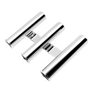 3 Tube Clamp on Fishing Rod Holder For Boat Stainless Steel Mirror Polished Rack Marine Hardware Acc