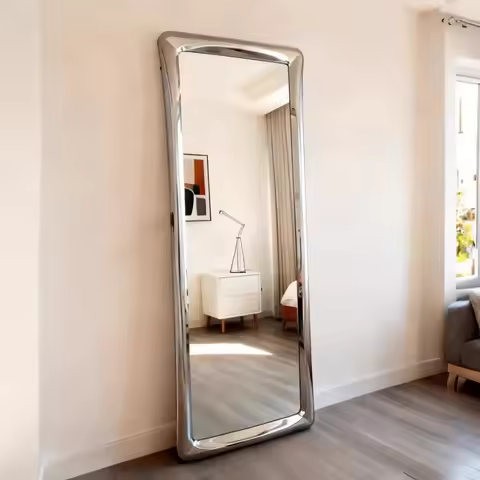 Luxury Simplicity Living Room Furniture Art Design Framework Full-Length Mirror Clothing Store High-