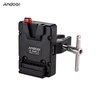 Andoer Tấm Chuyển Đổi Nguồn Cấp Pin Gắn Khóa V Nano Mini Với Kìm Kẹp Cho Mini V-Mount Pin