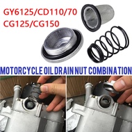 1 Set GY6 50cc to 150cc 125/150 Engine Parts Plug Moped Oil Filter Drain Screw Scooter