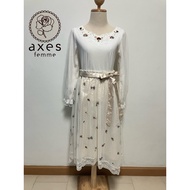 axes femme Shirt Skirt Second Hand New Japanese Brand Work Party Cafe Wedding Sweet White Mosquito N