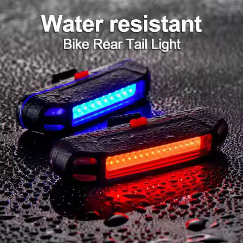Bike Rear Tail Light, USB Rechargeable LED Safety Light for Bicycle, Ultra Bright Waterproof Cycling