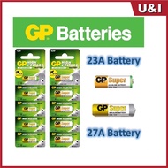 [Fast Delivery] Genuine GP High Voltage Super Alkaline Battery 27A / A27 / 23A / A23 12V 5pcs / Batt